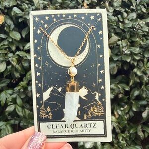 Clear Quartz Pendant Necklace